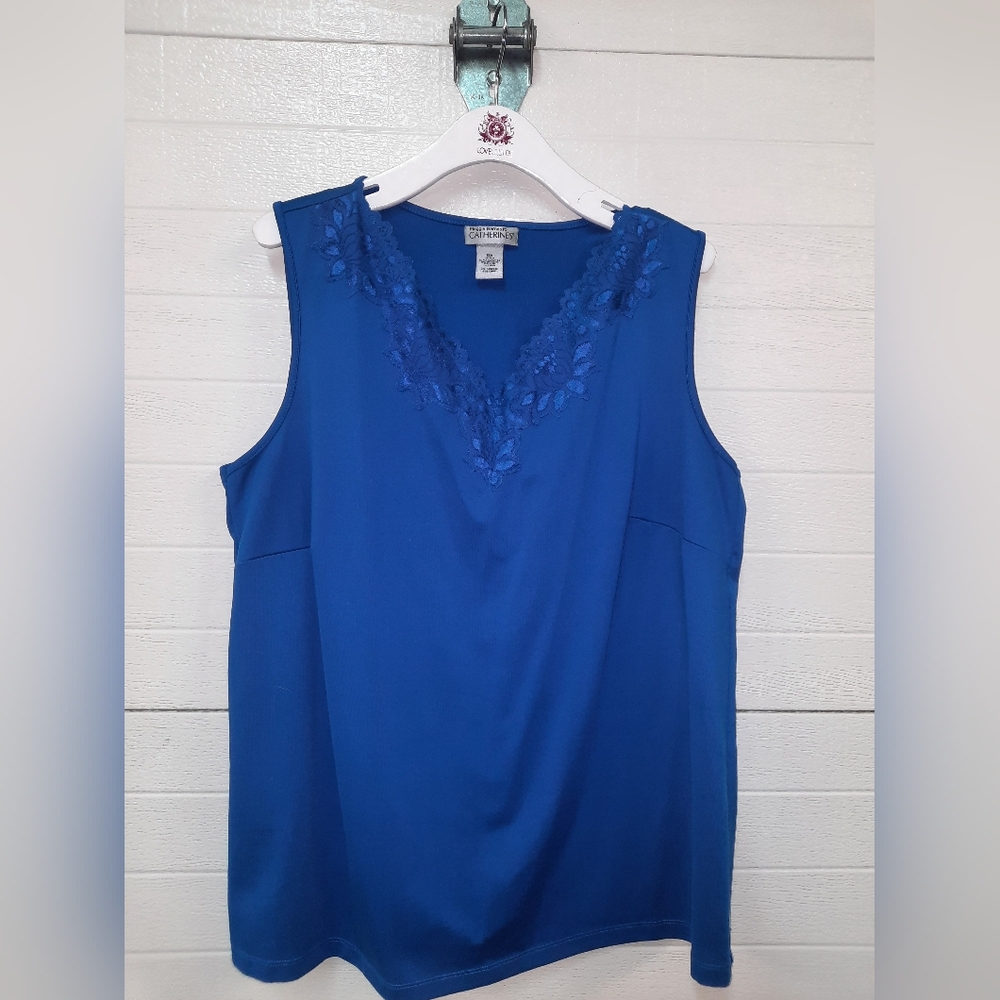 Maggie Barnes For CatherinesBlue Sleeveless Top